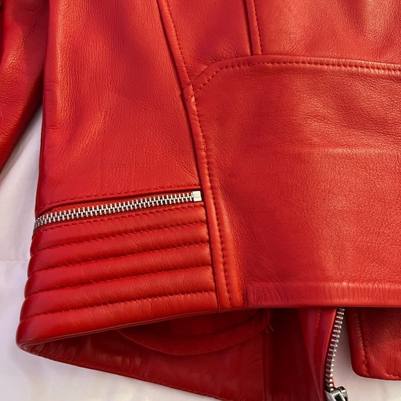 Maje Basalt Leather Motorcycle Jacket - Picture 7 of 8